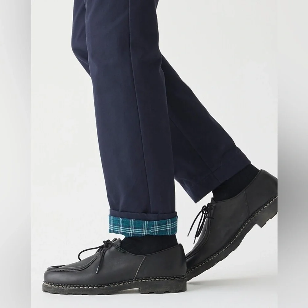 J Crew Straight-fit flannel-lined cabin pant BU800